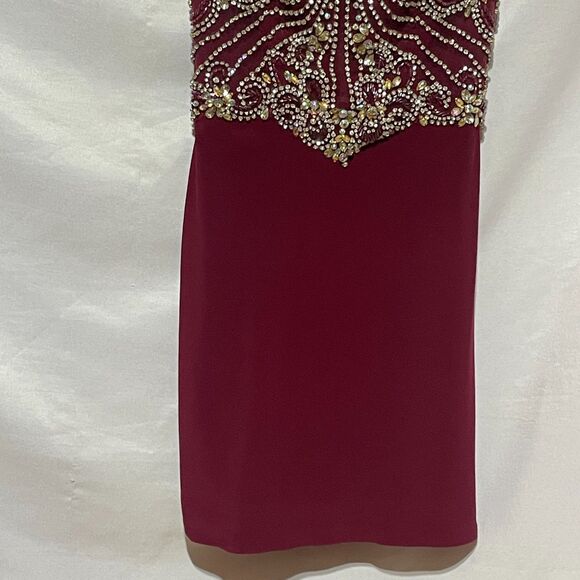 Clarisse Glittering Stones Sleeveless Mini Dress Size 2 - Picture 9 of 16